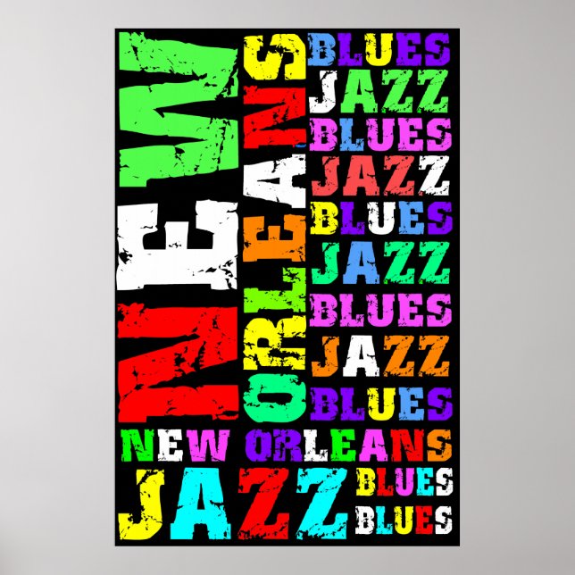 Poster Jazz de la Nouvelle-Orléans (Devant)