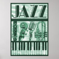 Poster Jazz Green