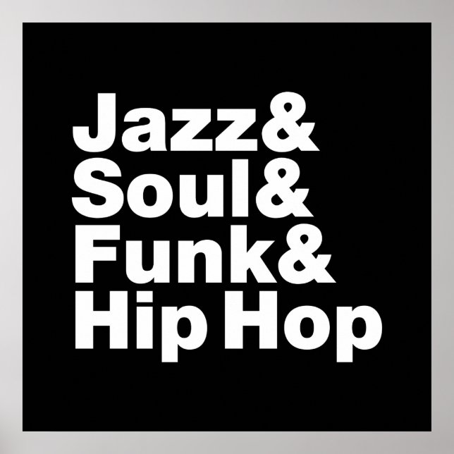 Poster Jazz & Soul & Funk & Hip hop (Devant)