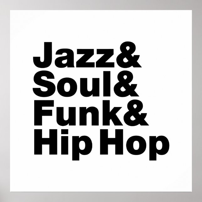 Poster Jazz & Soul & Funk & Hip hop (Devant)