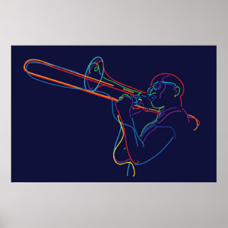 Poster Jazz trombone