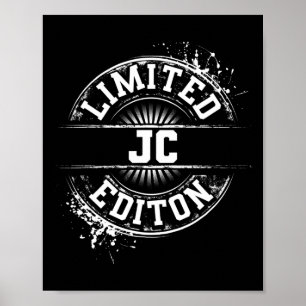 Poster Jc Limited Edition Funny Nom Personnalisé Joke Gi
