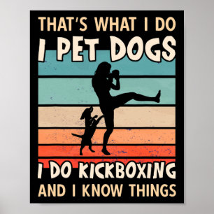 Poster Je caresse les chiens Je fais des conceptions de k