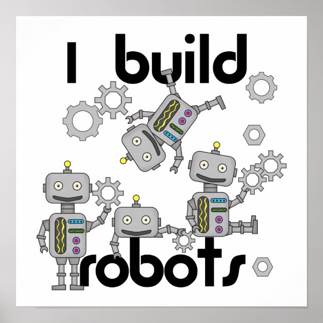 Poster Je construis des robots (Devant)