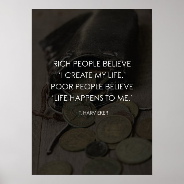 Poster Je crée ma vie contre la vie m'arrive (Devant)