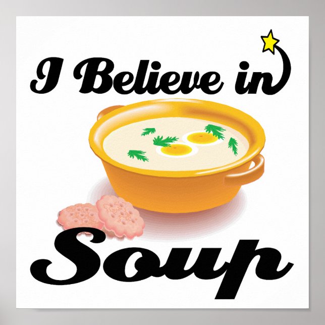 Poster je crois à la soupe (Devant)