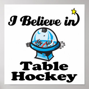Poster je crois au hockey sur table