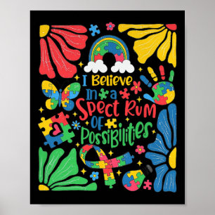 Poster Je crois en un éventail de possibilités Rétro Aut