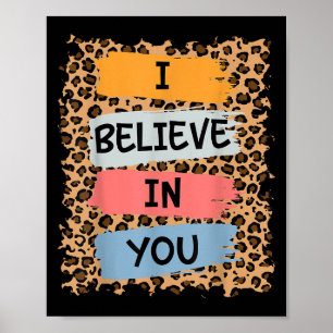 Poster Je Crois En Vous Le Test Motivationnel Rétro Jour 
