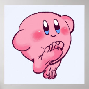 Poster Je dessine ce kirby avec des pieds mème Extrêmemen