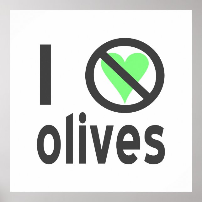 Poster Je déteste les olives noires (Devant)