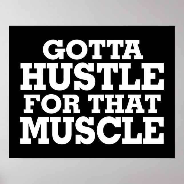 Poster Je Dois Tisser Pour Ce Muscle Blanc (Devant)