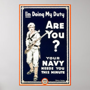 Poster Je Fais Mon Devoir, N'EST-CE PAS ? Recrutement en 