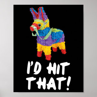 Poster Je frapperais cette chemise du parti Pinata Cinco