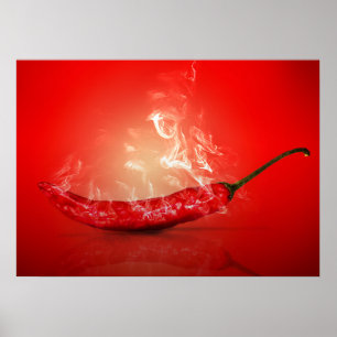 Poster Je fume chaud Chili
