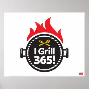 Poster Je Grille 365 !