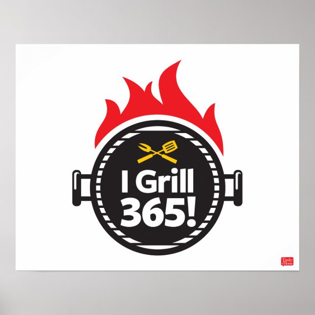 Poster Je Grille 365 ! (Devant)