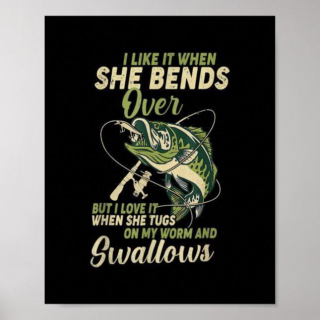 Poster Je L'Aime Quand Elle Tire Sur Les Cadeaux De Pêche (Devant)