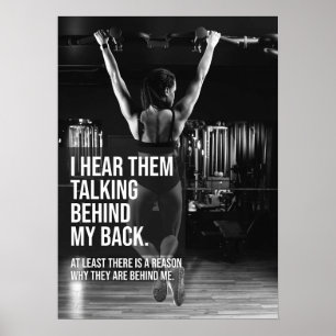 Poster Je Les Entends Parler Derrière Mon Dos - Fitness