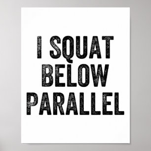 Poster Je m'accroupis en dessous du gymnaste haltérophile