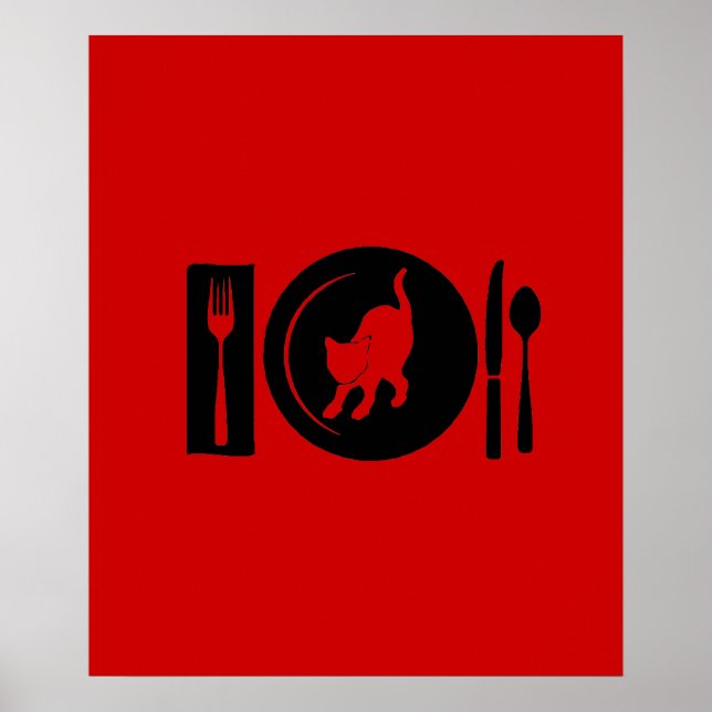 Poster Je mange... (Devant)