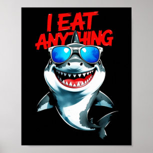 Poster Je Mange N'Importe Quoi - Sticker d'attitude Cool 