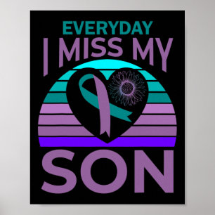Poster Je Manque Mon Fils Coeur Tournesol Suicide Sensibi
