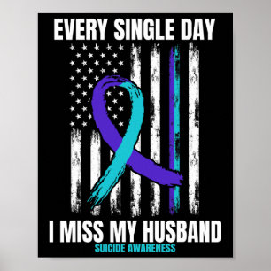 Poster Je Manque Mon Mari Suicide Sensibilisation Chemise
