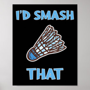 Poster Je me moquerais de ce drôle de badminton