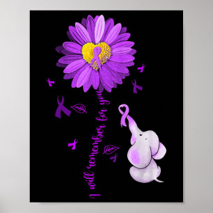 Poster Je me souviendrai pour vous Elephant Alzheimer's A