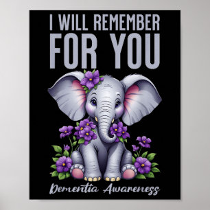 Poster Je Me Souviendrai Pour Vous La Démence Sensibilisa