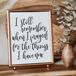 Poster Je me souviens encore quand j'ai prié pour les cho