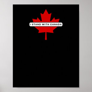 Poster Je Me Trouve Avec Un Autocollant Canada