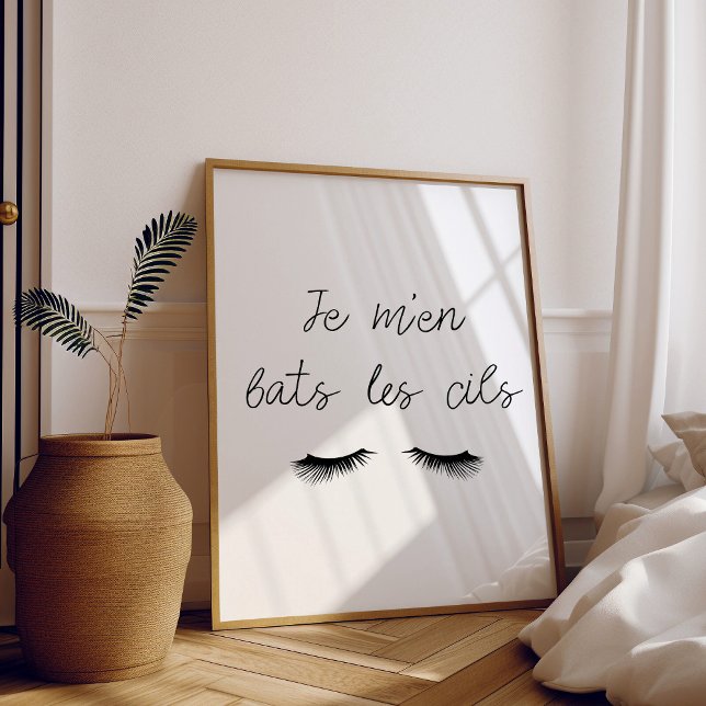 Poster Je m'en bats les cils (Créateur téléchargé)