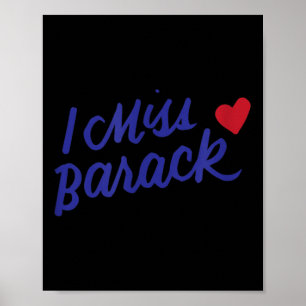 Poster Je Mlle Barack Barack Obama Président Histoire Pol