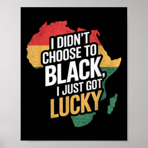 Poster Je n’ai pas choisi d’être Noir, je viens de deveni