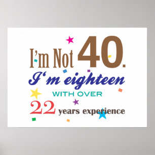 Poster Je n'ai pas 40 ans