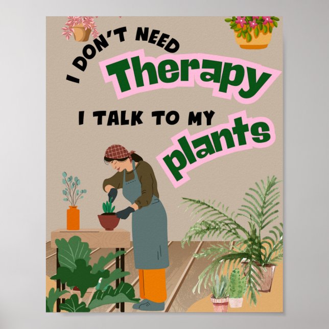 Poster Je n'ai pas besoin de thérapie, je parle à  (Devant)