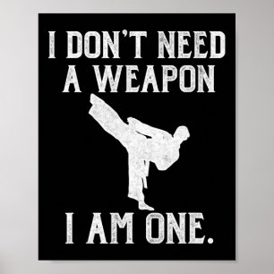 Poster Je n'ai pas besoin d'une arme, j'en suis une - Kar