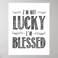 Je n'ai pas de chance d'être béni Art Print
