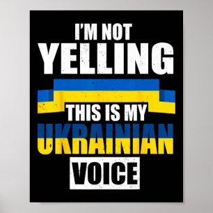 Poster Je ne crie pas, c'est ma voix ukrainienne Ukraine