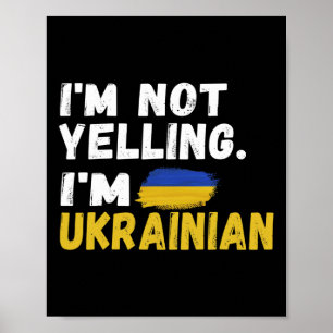 Poster Je ne crie pas, je suis ukrainien, c'est dans mon