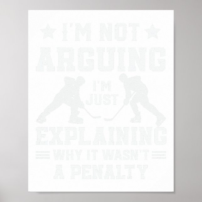 Poster Je ne discute pas, j'explique simplement pourquoi  (Devant)