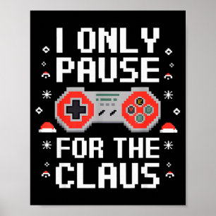 Poster Je ne fais une pause que pour le Claus Rétro Video