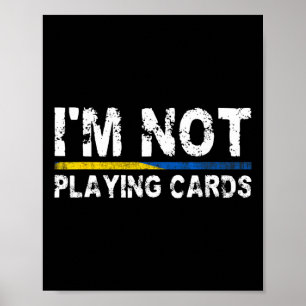 Poster Je ne joue pas aux cartes Soutien à l'Ukraine