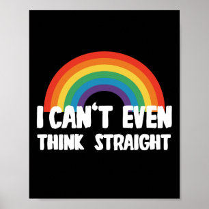 Poster Je ne peux même pas penser directement Gay pride d