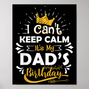 Poster Je ne peux pas rester calme, c'est l'anniversaire