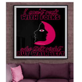 Poster Je ne peux pas rocher avec les gens