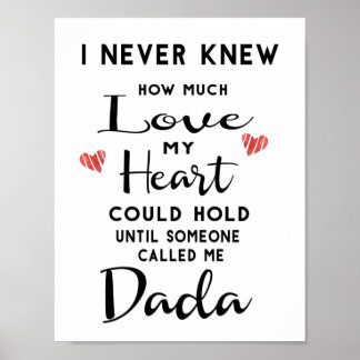 Poster Je Ne Savais Jamais Combien D'Amour Mon Coeur Pouv