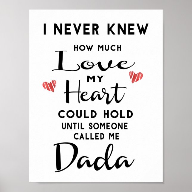 Poster Je Ne Savais Jamais Combien D'Amour Mon Coeur Pouv (Devant)
